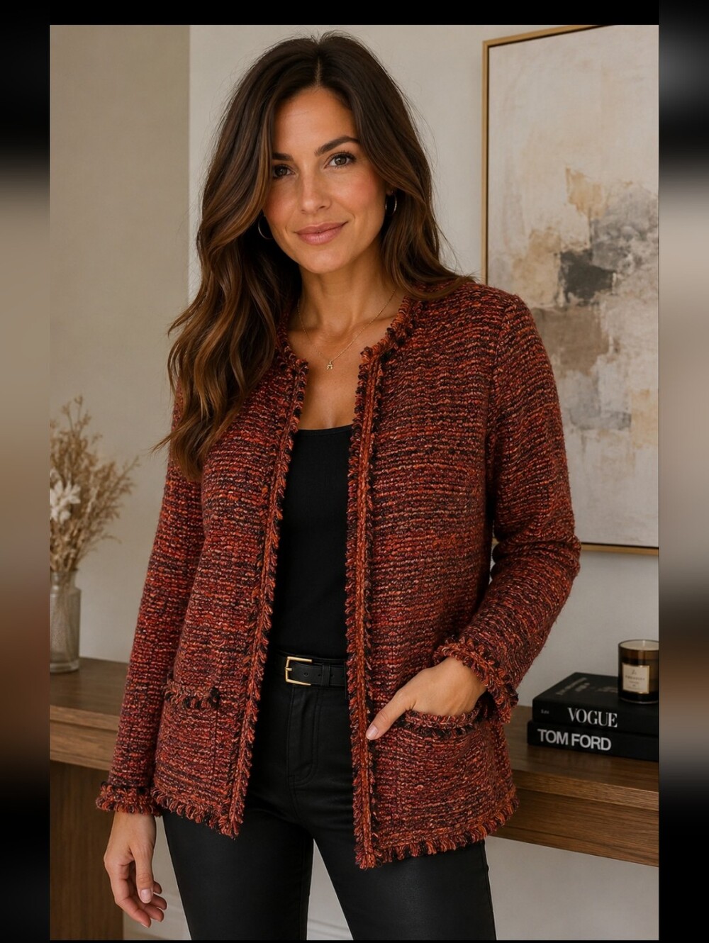 Chicos Beautiful woven jacket